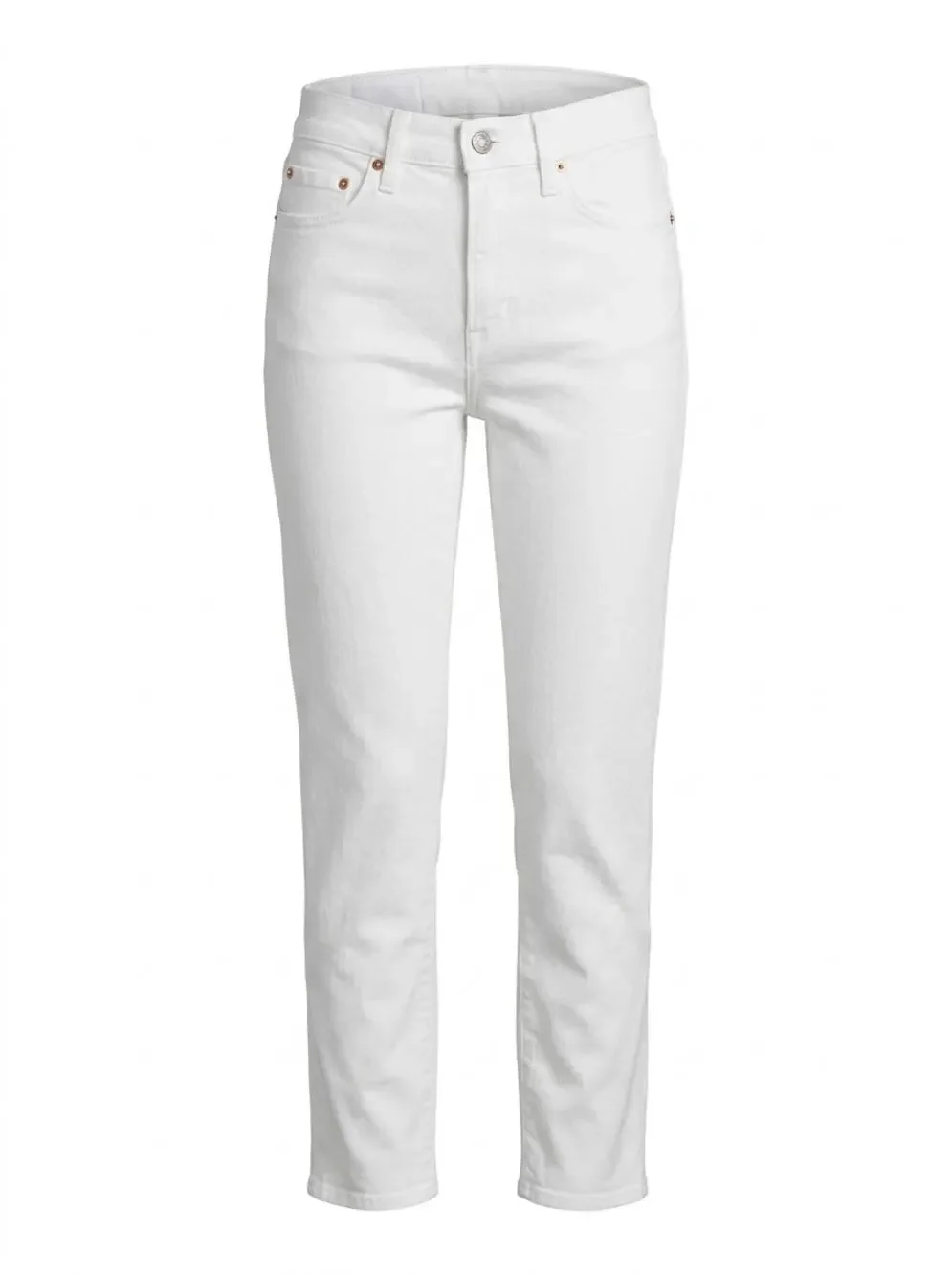 Gap Vintage Slim High Rise White Denim Jeans Solid Straight Women Size 0P
